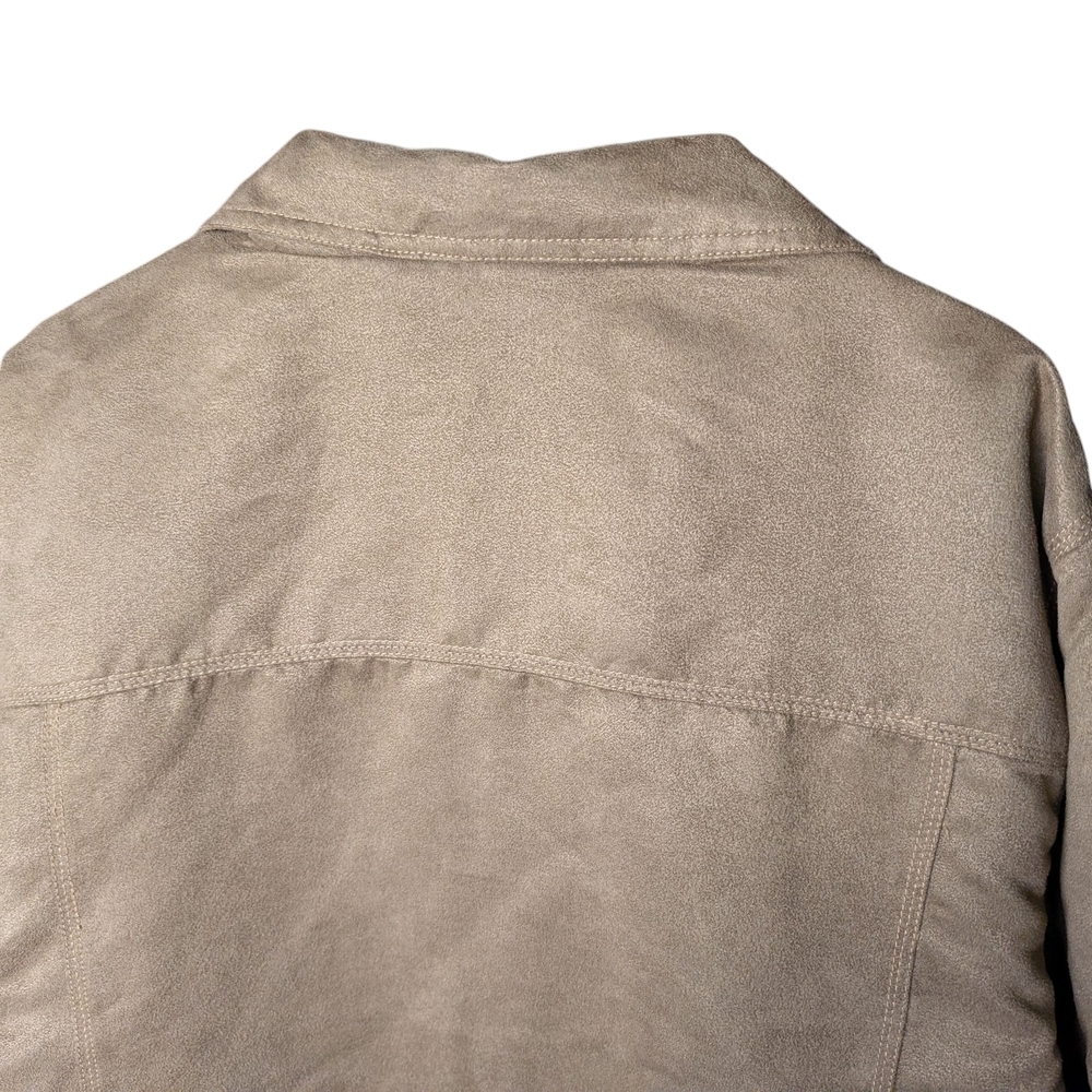 Bit & Bridle Men's Beige Tan Jacket Size XL Coat Buttons Pockets Collar Like New - Picture 4 of 12